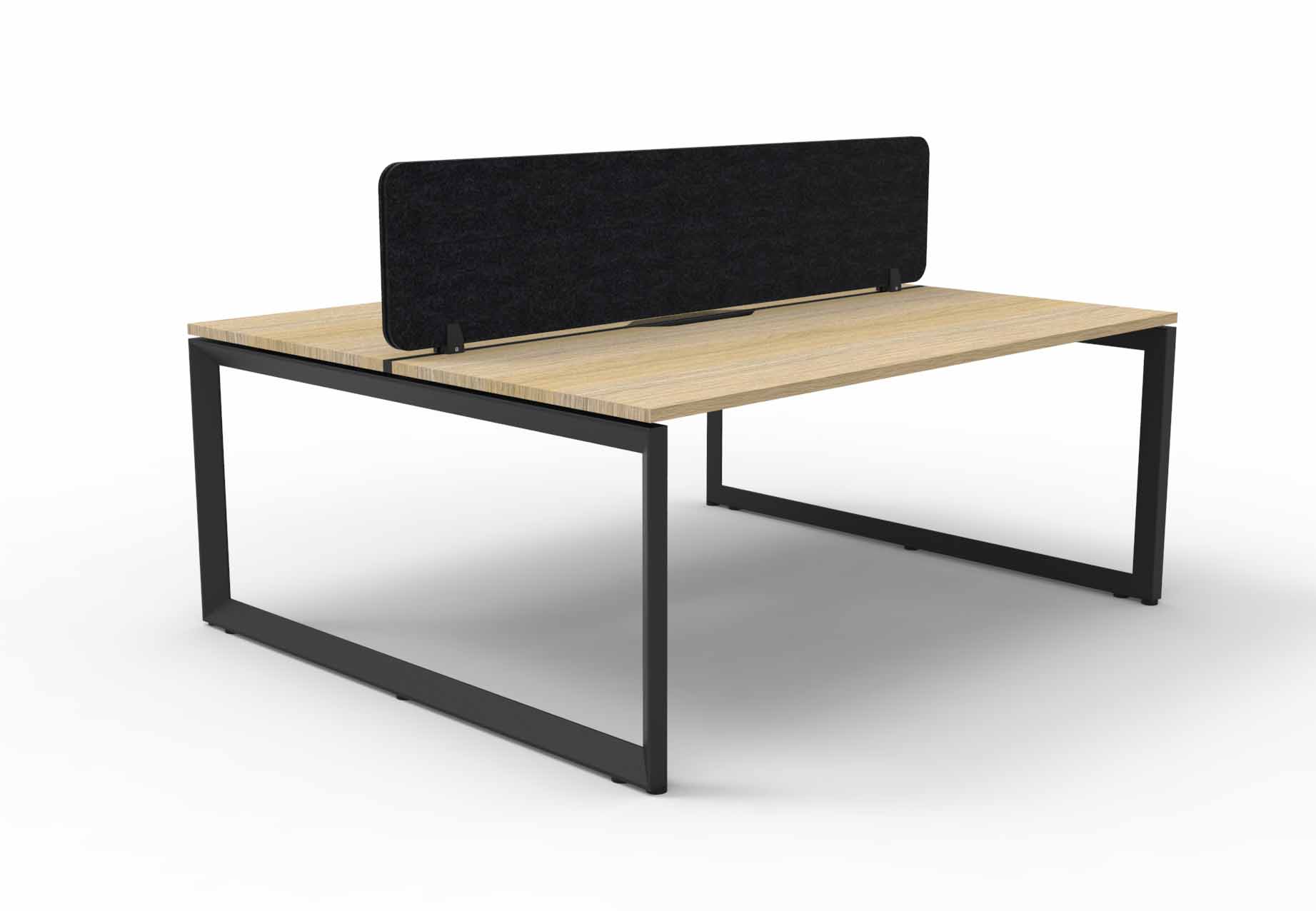 Loop 2 Person Double Sided Workstation - with Eco Screen